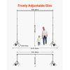 VEVOR Backdrop Stand, 7 x 10 ft Adjustable Photo Backdrop Stand Kit, Portable Background Backdrop Stand with 3 Crossbars, Heavy Duty Projector Screen Stand, for Wedding, Photo Video Studio & Party(10 x 10 Ft)