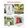 VEVOR Backdrop Stand, 7 x 10 ft Adjustable Photo Backdrop Stand Kit, Portable Background Backdrop Stand with 3 Crossbars, Heavy Duty Projector Screen Stand, for Wedding, Photo Video Studio & Party(7 x 10 Ft)