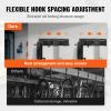 VEVOR Bike Storage Rack, 6 Bike Racks and 3 Helmets Hooks, Wall Mount Bike Storage Hanger, Home & Garage Organizer, Customizable for Various Bike Sizes, Adjustable Holder, Holds Up to 300 lbs, 48-inch(Bike Storage Rack)