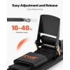 VEVOR Boat Trailer Transom Straps (2PK), 2’’ x 24’’ Adjustable Boat Straps 1,500lb Break Strength with Security Lock S Hooks and Boat Pads, Transom Tiedowns for Trailer, Boat or Kayak Secure(2 in x 48 in)