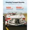 VEVOR Boat Trailer Transom Straps (2PK), 2’’ x 24’’ Adjustable Boat Straps 1,500lb Break Strength with Security Lock S Hooks and Boat Pads, Transom Tiedowns for Trailer, Boat or Kayak Secure(2 in x 48 in)