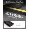 VEVOR Cable Protector Ramp, 2 Channel, 22000 lbs/axle Capacity Heavy Duty TPU Wire Cord Cover Ramp Hose Protector Driveway, Traffic Speed Bump w/TPR Flip-Open Top Cover, for Indoor & Outdoor(3 PCs)