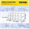 VEVOR Cell Phone Storage Locker, 20 Slots Acrylic Material with Door Locks and Keys, Wall-Mounted Cabinet Pocket Office Classroom Gym Box, Clear(10-Slot)