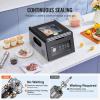 VEVOR Chamber Vacuum Sealer, 260W Sealing Power, Vacuum Packing Machine for Wet Foods, Meats, Marinades and More, Compact Size with 10.2 in Sealing Length, Applied in Home Kitchen(Black)
