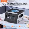 VEVOR Chamber Vacuum Sealer, 260W Sealing Power, Vacuum Packing Machine for Wet Foods, Meats, Marinades and More, Compact Size with 10.2 in Sealing Length, Applied in Home Kitchen(Black)
