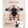 VEVOR Chest Press Machine, Bench Press Set, Adjustable Flat Incline Bench with Independent Converging Arms, Upper Chest Equipment, Fitness Home Gym Equipment Chest(Seated Press-Incline Press)