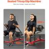 VEVOR Chest Press Machine, Bench Press Set, Adjustable Flat Incline Bench with Independent Converging Arms, Upper Chest Equipment, Fitness Home Gym Equipment Chest(Seated Press-Up Down)