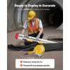 VEVOR Confined Space Tripod Kit, 1800 lbs Winch, Confined Space Tripod 7′ Legs and 98′ Cable, Confined Space Rescue Tripod 32.8′ Fall Protection, Harness, Storage Bag for Traditional Confined Spaces(1800lbs 65ft)