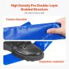VEVOR Discharge Hose, 1-1/2″ x 100′, PVC Fabric Lay Flat Hose, Heavy Duty Backwash Drain Hose with Clamps, Weather-proof & Burst-proof, Ideal for Swimming Pool & Water Transfer, Blue(1-1/2″ x 50′ with connector)