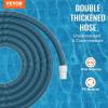 VEVOR Discharge Hose, 1-1/2″ x 100′, PVC Fabric Lay Flat Hose, Heavy Duty Backwash Drain Hose with Clamps, Weather-proof & Burst-proof, Ideal for Swimming Pool & Water Transfer, Blue(01 1.5″ x30′)