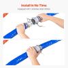 VEVOR Discharge Hose, 1-1/2″ x 100′, PVC Fabric Lay Flat Hose, Heavy Duty Backwash Drain Hose with Clamps, Weather-proof & Burst-proof, Ideal for Swimming Pool & Water Transfer, Blue(2″ x 100′ with connector)