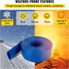 VEVOR Discharge Hose, 1-1/2″ x 100′, PVC Fabric Lay Flat Hose, Heavy Duty Backwash Drain Hose with Clamps, Weather-proof & Burst-proof, Ideal for Swimming Pool & Water Transfer, Blue(3″ x 50′)