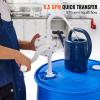 VEVOR Drum Pump, 9.5 oz. Per Stroke, Lever-Action Barrel Pump, Fits 5-55 Gallon Drums with 3-Section Suction Tube Assembly & Hose, Hand Operated, Designed to Transfer Water, Alcohol, Corrosive Liquids(Medium)