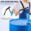 VEVOR Drum Pump, 9.5 oz. Per Stroke, Lever-Action Barrel Pump, Fits 5-55 Gallon Drums with 3-Section Suction Tube Assembly & Hose, Hand Operated, Designed to Transfer Water, Alcohol, Corrosive Liquids(Large)
