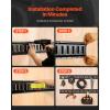 VEVOR E Track Tie-Down Rail Kit, 32PCS 5FT E-Tracks Set Includes 8 Steel Rails & 8 O Rings & 8 Tie-Offs with D-Ring & 8 End Caps, Securing Accessories for Cargo, Motorcycles, and Bikes(5FT-28Pcs)