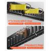VEVOR E Track Tie-Down Rail Kit, 32PCS 5FT E-Tracks Set Includes 8 Steel Rails & 8 O Rings & 8 Tie-Offs with D-Ring & 8 End Caps, Securing Accessories for Cargo, Motorcycles, and Bikes(5FT-28Pcs)
