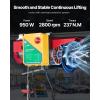VEVOR Electric Hoist with Remote Control, 440 lbs Material Handling Tool, 110V Electric Hoist with 14ft Remote Control for Factories, Warehouses, Construction Site, Attic(1760LBS Wireless)