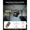 VEVOR Electric Hoist with Remote Control, 440 lbs Material Handling Tool, 110V Electric Hoist with 14ft Remote Control for Factories, Warehouses, Construction Site, Attic(1320LBS Wireless)