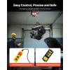 VEVOR Electric Hoist with Remote Control, 440 lbs Material Handling Tool, 110V Electric Hoist with 14ft Remote Control for Factories, Warehouses, Construction Site, Attic(1320LBS Wireless/Wired)