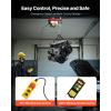 VEVOR Electric Hoist with Remote Control, 440 lbs Material Handling Tool, 110V Electric Hoist with 14ft Remote Control for Factories, Warehouses, Construction Site, Attic(440LBS Wireless/Wired)