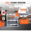 VEVOR Electric Wire Stripping Machine, 0.06”-1.57” Automatic Wire Stripper Machine, 750 W, 98 ft/min Wire Stripper with Visible Stripping Depth Reference, 10 Channels Electric Wire Strip Machine(Electric 750W)