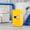 VEVOR Flammable Cabinet 18″ x 43″ x 50″, Cold-Rolled Steel Flammable Liquid Storage Cabinet 34 Gal with 2 Adjustable Shelves/2 Manual Closing Doors for Industrial Use, Yellow(18″ x 18″ x 35″)