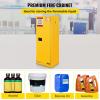 VEVOR Flammable Cabinet 18″ x 43″ x 50″, Cold-Rolled Steel Flammable Liquid Storage Cabinet 34 Gal with 2 Adjustable Shelves/2 Manual Closing Doors for Industrial Use, Yellow(30gallon)
