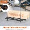 VEVOR Folding Table Cart, Heavy Duty Table Trolley with 5″ Swivel Wheels, 1800 LBS Drywall Dolly Cart for Garage, Home, Warehouse, Party Event Hotel Furniture 10 Table Capacity(1800LBS – Double Bar)