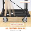 VEVOR Folding Table Cart, Heavy Duty Table Trolley with 5″ Swivel Wheels, 1800 LBS Drywall Dolly Cart for Garage, Home, Warehouse, Party Event Hotel Furniture 10 Table Capacity(1800LBS – Double Bar)