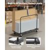 VEVOR Folding Table Cart, Heavy Duty Table Trolley with 5″ Swivel Wheels, 1800 LBS Drywall Dolly Cart for Garage, Home, Warehouse, Party Event Hotel Furniture 10 Table Capacity(1800LBS – NEW)