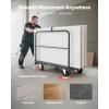 VEVOR Folding Table Cart, Heavy Duty Table Trolley with 5″ Swivel Wheels, 1800 LBS Drywall Dolly Cart for Garage, Home, Warehouse, Party Event Hotel Furniture 10 Table Capacity(Multi-function – Double Bar)