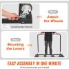 VEVOR Folding Table Cart, Heavy Duty Table Trolley with 5″ Swivel Wheels, 1800 LBS Drywall Dolly Cart for Garage, Home, Warehouse, Party Event Hotel Furniture 10 Table Capacity(1800LBS – Double Bar)