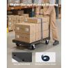 VEVOR Folding Table Cart, Heavy Duty Table Trolley with 5″ Swivel Wheels, 1800 LBS Drywall Dolly Cart for Garage, Home, Warehouse, Party Event Hotel Furniture 10 Table Capacity(Multi-function – Double Bar)