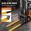 VEVOR Forklift Extensions, 96 Inch Pallet Fork Extensions 4.5 Inch Width, Heavy Duty Fork Extensions for Forklifts, 1 Pair Forklift Extensions for Forklift Truck(84 x 4.5 Inch)