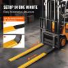 VEVOR Forklift Extensions, 96 Inch Pallet Fork Extensions 6.5 Inch Width, Heavy Duty Fork Extensions for Forklifts, 1 Pair Forklift Extensions for Forklift Truck(96 x 6.5 Inch)
