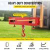 VEVOR Forklift Lifting Hook, 6600lbs Capacity Forklift Lifting Hoist, Red Forklift Mobile Crane with Swivel Hook and Two Large T-Screws, Hook Forklift Lifting Hoist, Fork Lifting Attachment(4400 LBS)