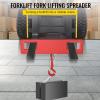 VEVOR Forklift Lifting Hook, 6600lbs Capacity Forklift Lifting Hoist, Red Forklift Mobile Crane with Swivel Hook and Two Large T-Screws, Hook Forklift Lifting Hoist, Fork Lifting Attachment(4400 LBS)