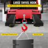VEVOR Forklift Lifting Hook, 6600lbs Capacity Forklift Lifting Hoist, Red Forklift Mobile Crane with Swivel Hook and Two Large T-Screws, Hook Forklift Lifting Hoist, Fork Lifting Attachment(6600LBS)