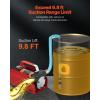 VEVOR Fuel Transfer Pump, 12V DC 10 GPM 1/4 HP, Portable Electric Diesel Transfer Pump with Automatic Shut-Off Fuel Nozzle, High Flow, Long Inlet & Outlet Hose for Diesel, Kerosene, Transformer Fuel(12V 10GPM)