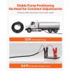 VEVOR Fuel Transfer Pump, 12V DC 10 GPM 1/4 HP, Portable Electric Diesel Transfer Pump with Automatic Shut-Off Fuel Nozzle, High Flow, Long Inlet & Outlet Hose for Diesel, Kerosene, Transformer Fuel(12V 10GPM)