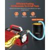 VEVOR Fuel Transfer Pump, 12V DC 10 GPM 1/4 HP, Portable Electric Diesel Transfer Pump with Automatic Shut-Off Fuel Nozzle, High Flow, Long Inlet & Outlet Hose for Diesel, Kerosene, Transformer Fuel(12V 10GPM)