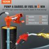 VEVOR Fuel Transfer Pump, 12V DC 16 GPM 1/4 HP, Gasoline Extractor Pump with Automatic Nozzle, Discharge Hose & Suction Pipe for Gasoline, Diesel, Kerosene, Ethanol & Methanol Blends, and Biodiesel(12V 20GPM with Accessories)