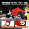 VEVOR Fuel Transfer Pump, 12V DC 16 GPM 1/4 HP, Gasoline Extractor Pump with Automatic Nozzle, Discharge Hose & Suction Pipe for Gasoline, Diesel, Kerosene, Ethanol & Methanol Blends, and Biodiesel(12V 20GPM with Accessories)