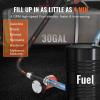 VEVOR Fuel Transfer Pump, 12V DC 8 GPM 1/6 HP, Portable Electric Diesel Transfer Pump with Auto Shut-Off Fuel Nozzle, Long Inlet & Outlet Hose for Gasoline, Diesel, Kerosene, Methanol Blends