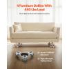 VEVOR Furniture Dolly, 4 Pack 6-Inch Steel Tri-Dolly with 360° PP Swivel Wheels and Non-Slip Cap, 3 Wheels Furniture Lift Mover Tool Set for Moving Heavy Furniture Refrigerator Sofa(4 Pack 6-Inch)