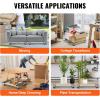 VEVOR Furniture Dolly, 4 Pack 6-Inch Steel Tri-Dolly with 360° PP Swivel Wheels and Non-Slip Cap, 3 Wheels Furniture Lift Mover Tool Set for Moving Heavy Furniture Refrigerator Sofa(30in x 18in -2 Pack)