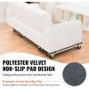 VEVOR Furniture Dolly, 4 Pack 6-Inch Steel Tri-Dolly with 360° PP Swivel Wheels and Non-Slip Cap, 3 Wheels Furniture Lift Mover Tool Set for Moving Heavy Furniture Refrigerator Sofa(30in x 18in -2 Pack)