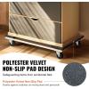 VEVOR Furniture Dolly, 4 Pack 6-Inch Steel Tri-Dolly with 360° PP Swivel Wheels and Non-Slip Cap, 3 Wheels Furniture Lift Mover Tool Set for Moving Heavy Furniture Refrigerator Sofa(30in x 18in-1 Pack)
