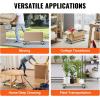 VEVOR Furniture Dolly, 4 Pack 6-Inch Steel Tri-Dolly with 360° PP Swivel Wheels and Non-Slip Cap, 3 Wheels Furniture Lift Mover Tool Set for Moving Heavy Furniture Refrigerator Sofa(30in x 18in-1 Pack)