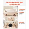 VEVOR Furniture Dolly, Heavy Duty Furniture Movers with 5 x 360° Rotation Wheels, Carbon Steel Panel, Furniture Lift Slider Tool Set for Appliances, Sofa, Fridge, Washing Machine(XL (7.8‘’ x 7.8‘’))